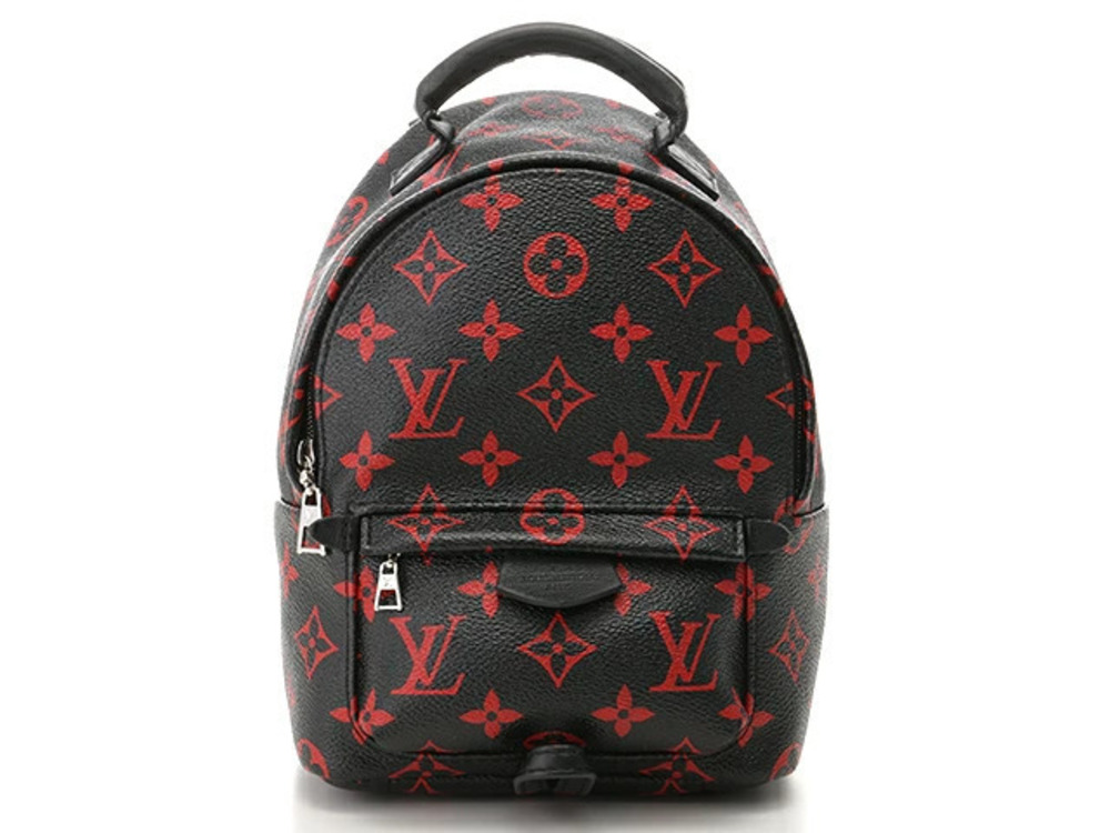 LOUIS VUITTON Palm Springs Backpack Monogram Infra Rouge Red